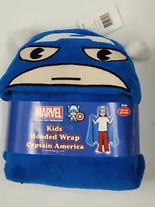 Envoltura con capucha para niños Marvel Capitán América color azul - Imagen 1 de 1