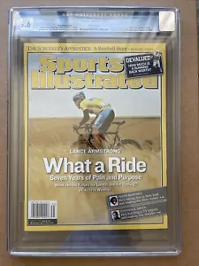 Lance Armstrong SPORTS ILLUSTRATED 7th Tour De France 8/1/2005 Newsstand CGC 9.6 - Picture 1 of 3