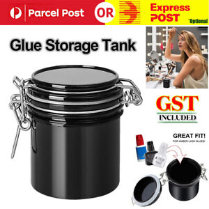 Adhesive Glue Storage Tank Container Airtight Jar Eyelash Extensions Tweezers