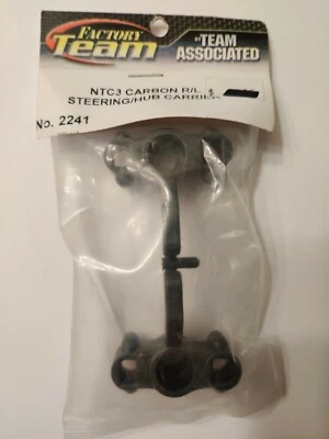 Vintage Associated NTC3 Carbon steering hub / carrier R&L. Part # 2241 - Image 1 of 2