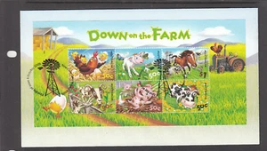 Australian Stamps.1st Day Cover.Mini Sheet.Down on the Farm.2005 - Bild 1 von 1