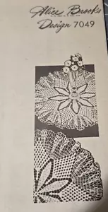 #7049 AB Vintage DOILY con patrón de volantes para ganchillo (reproducción) - Imagen 1 de 2