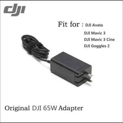Genuine DJI 65W USB-C Power Adapter/Charger for Mavic 3,Air 3,Avata(PD-65CN) - Image 1 of 4