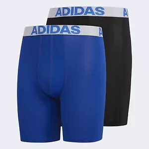Adidas 256664 Boys 2-Pack Performance Boxer Brief Underwear Size Small - Picture 1 of 2