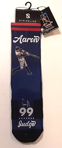 NEW Strideline AARON JUDGE Premium Full Sub Retro MLB New York Yankees Socks M/L Cover