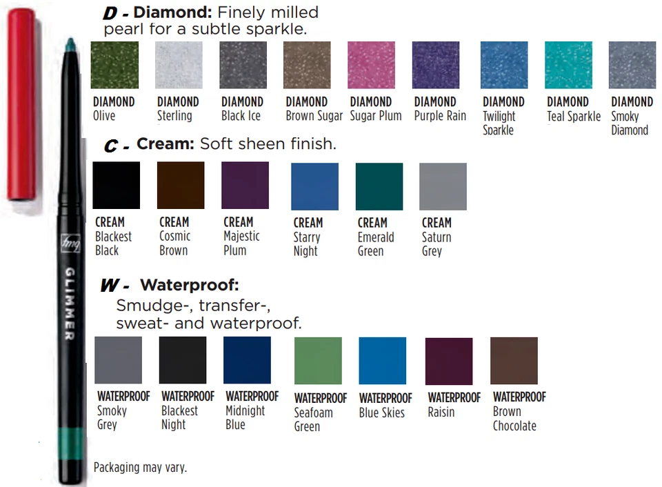Avon/ fmg  Glimmer Eye Liners, Cream / Diamond & Waterproof ( you choose ) - Image 1 of 1