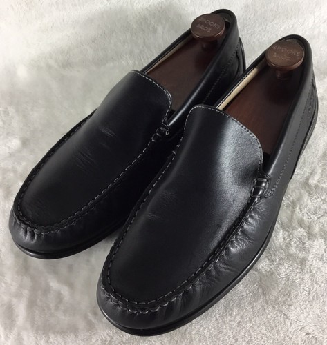 Mocassini da guida Ecco da uomo EUR 42 US 8 8 5 scarpe comode slip on in pelle nera