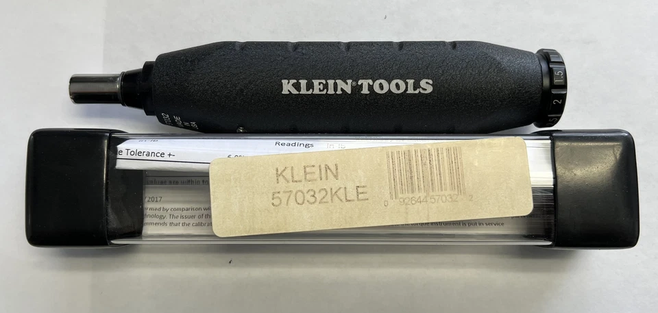 Klein Tools 57032Torque Screwdriver with Certificate of Calibration - Image 1 of 2