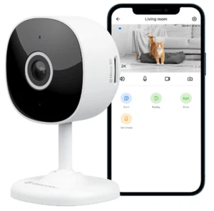 GALAYOU G7 WiFi 2K Indoor Home Security Camera Works with Alexa & Google Home - Picture 1 of 3
