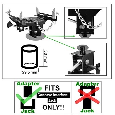 1/2 Ton Transmission Hydraulic Floor Jack Adapter - Imagem 1 de 4