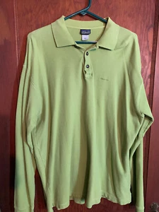Herren Patagonia Polo / Rugby grün Größe L - Bio-Baumwolle - sehr guter Zustand - Bild 1 von 3