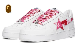 A Bathing Ape "ABC Camo Bape Sta" Rosa 1K70-191-335 Talla 9.5 NUEVO - Imagen 1 de 10