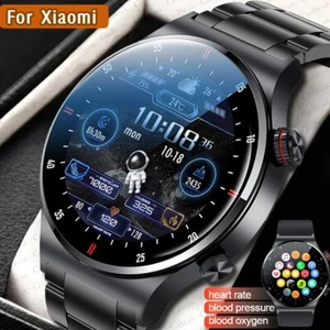 Dial Call Smart Watch NFC Heart Rate Monitor Steel Sport Fitness Trac - Picture 1 of 10