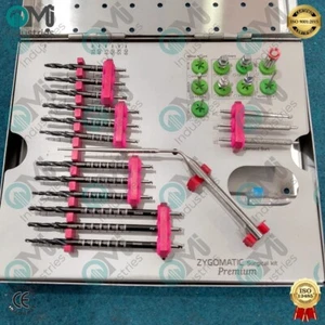 Kit chirurgico zigomatico premium impianto dentale 26 pezzi - trapani rivestiti in titanio Zygo - Foto 1 di 7