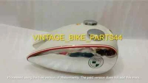 PUCH 250 TF 1952 250Cc Cream & Chrome Steel Petrol Fuel Tank + Cap |Fit For - Picture 1 of 6