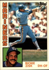 1984 (MARINERS) Topps Tiffany #83 Richie Zisk