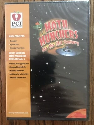 New MATH MUNCHERS for the 21st Century PCI PC Mac 2-Disc Sealed - Image 1 of 4