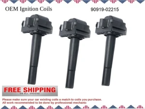 Juego de 3 bobinas de encendido para modelos 1996-2003 3,0 L V6/OEM #90919-02215-Reacondicionado - Imagen 1 de 2