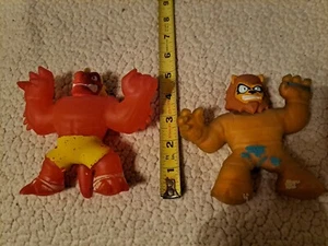 2 Rare Vintage BLAZAGON & TIGER Goo Jit Zu Gooey Stretch Dragon 5" Action Figure - Picture 1 of 10