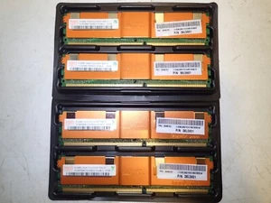 Lot of 4 IBM hynix Server Memory RAM 38L5901 512MB x 4 DDR2 1RX8 PC2 5300F ECC - Picture 1 of 4