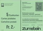 Kompletter Block mit 5 Postkarten - Schweizerische PTT-Betriebe (2 Fr.) 12/1980