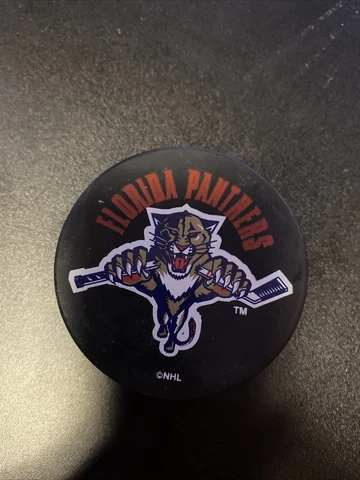 Florida Panthers Hockey Puck Vintage NHL Logo Official Cover