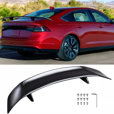 47" Rear Trunk Spoiler Racing GT Wing Gloss Black For Honda Accord 2015-2023 Foto 1 de 4