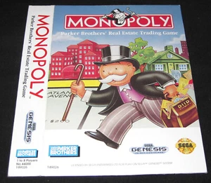 Monopoly - Funda de caja solamente (Sega Genesis) - Imagen 1 de 2