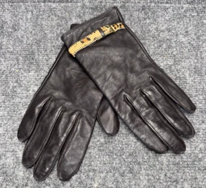 Guanti donna Worthington in pelle marrone taglia XL cinturino stampa leopardata - Foto 1 di 6