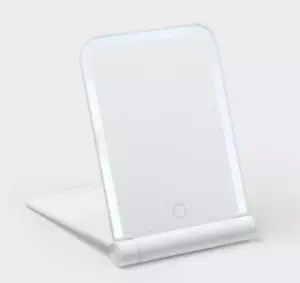 Lighted Travel Mirror with Cover - Room Essentials: Portable, Rectangular, - Picture 1 of 3