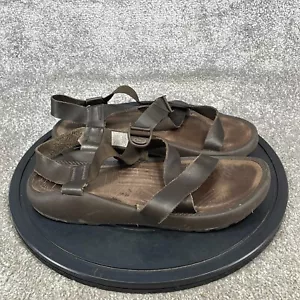 Chaco Sandals Men's Size 14 Z/1 Strappy Brown Leather Adjustable - Picture 1 of 10