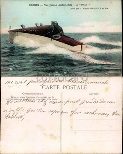 MOTORBOAT MOTOSCAFO FIAT-MAISON BEAUFILS FRANCE-D3-25 - Picture 1 of 1