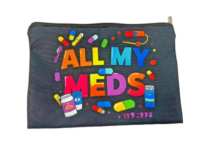 All My Meds Medication Storage Bag Multipurpose Travel Organiser Black UK - New - Image 1 of 4