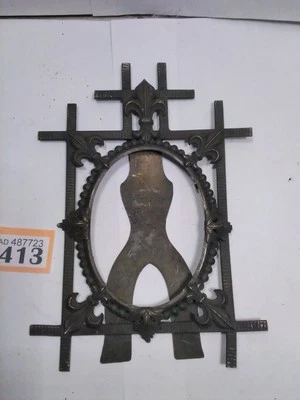 Moldura antiga para foto/retrato design Fleur De Lys - Imagem 1 de 3