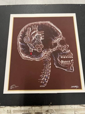 Emek RARE 2006 X-Ray large 8x9 kraft paper art print TOOL poster puscifer berlin - Image 1 of 4