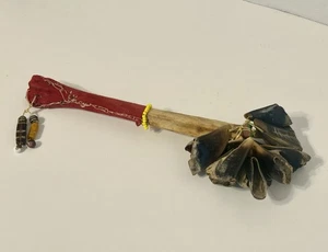 Vintage Iroquois Dew Claw Rattle Native American Vintage Rattle Nice Sound - Picture 1 of 9