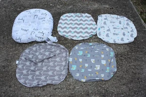 4 Bezüge für Babyliege süß neutral Junge grau Pfeile Lächeln Joy Bears - Bild 1 von 15