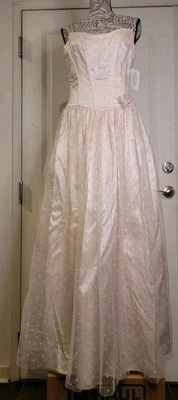 Gunne Sax Jessica McClintock Pink Formal Corset Gown Princess Fairy Tulle Dress - Image 1 of 4