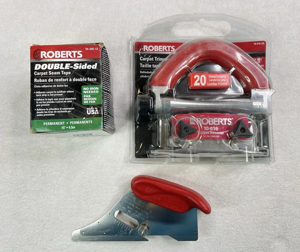 Roberts 10-616-2A Recortadora de alfombras convencional + Cuchillo Cojín Cortador trasero + Cinta Foto 1 de 4