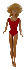 Mattel 1962 Ash Blonde Ponytail Barbie #6 with Red Bathing Suit - Picture 1 of 23