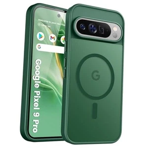 Phone Case, Compatible with Magnetic, Military for Google Pixel 9/9 pro Green - Zdjęcie 1 z 7