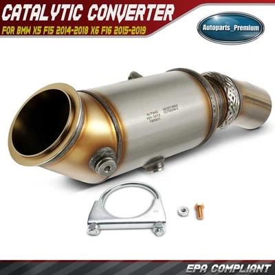 Front Catalytic Converter for BMW X5 F15 2014-2018 X6 F16 2015-2019 535i GT 3.0L - Image 1 of 4