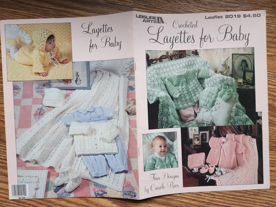 Crocheted Layettes for Baby, 4 designs by Carole Prior, Leisure Arts - Image 1 of 1