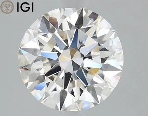 1.60 CT. ROUND Cut with IGI Certified CVD Lab Grown Diamond G Color VVS2 Clarity - Picture 1 of 9