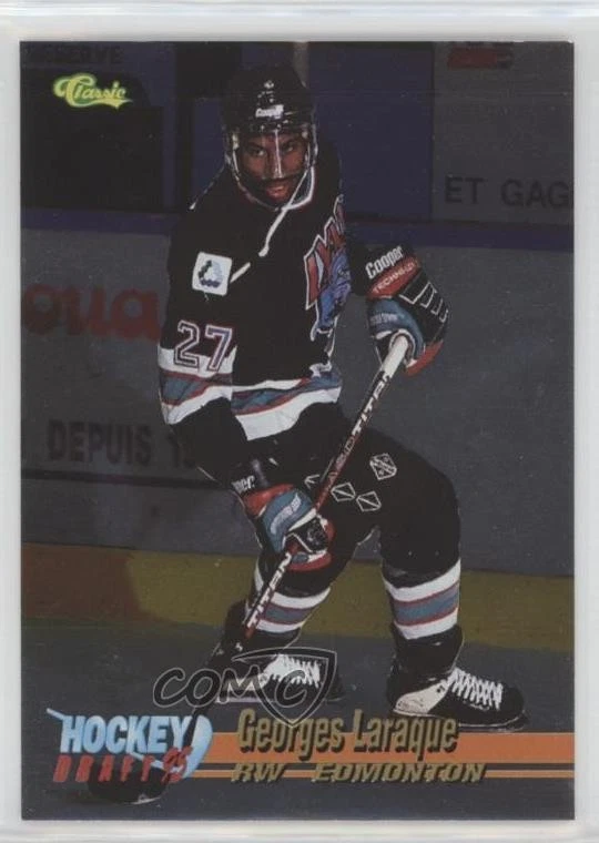1995 Classic Draft Silver Georges Laraque #28 - Image 1 of 2