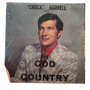 Chuck Harrell Sings God and Country LP Classic Country Gospel Vinyl tested - Picture 1 of 6