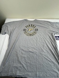 Purdue Boilermakers T Shirt Uomo Taglia 5XL Champion Grigio Nuova - Foto 1 di 6