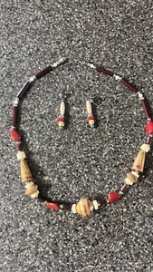 Vintage Southwestern Halskette und Ohrringe - Bild 1 von 4
