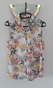 Ärmellose Bluse H&M mit Blumenmuster M/38 neu - Bild 1 von 2