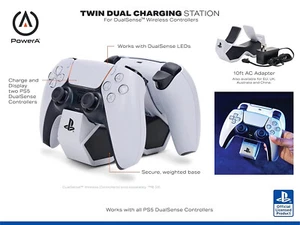 PowerA *OFFICIAL* Twin Charging Station for DualSense Wireless Controllers (PS5) - Picture 1 of 13
